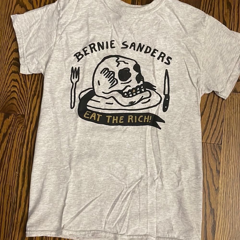 Small Bernie Sanders Eat The Rich T-shirt